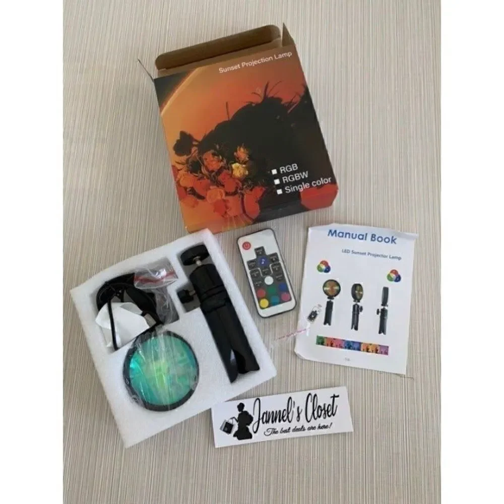 LED Sunset lamp, Projector Lights, Sunset Lights, Night Light for Christmas, eas